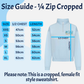 Many Tears 1/4 Zip Cropped Female Fit Sweatshirt *Pre-Order*