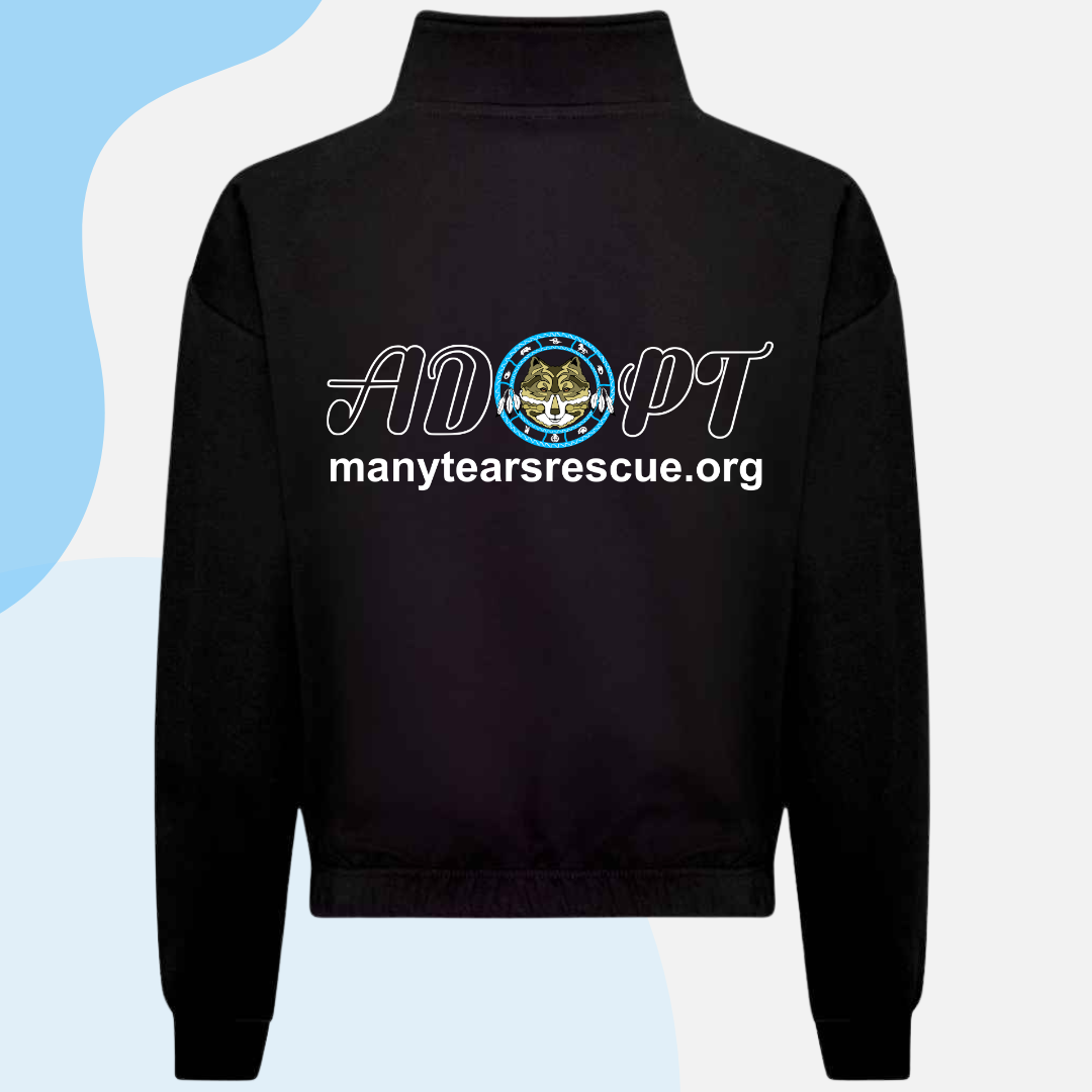 Many Tears 1/4 Zip Cropped Female Fit Sweatshirt *Pre-Order*