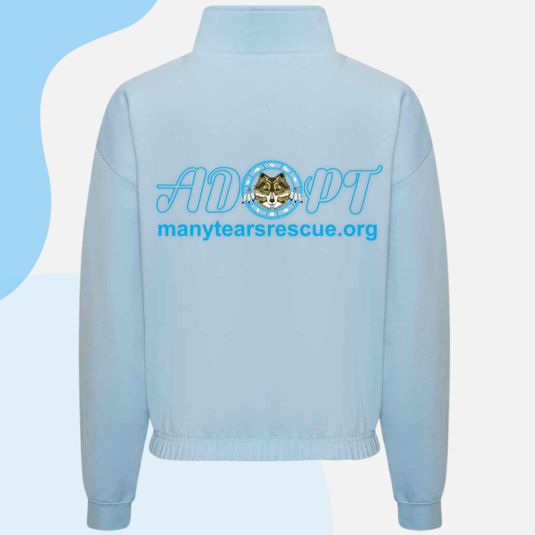 Many Tears 1/4 Zip Cropped Female Fit Sweatshirt *Pre-Order*