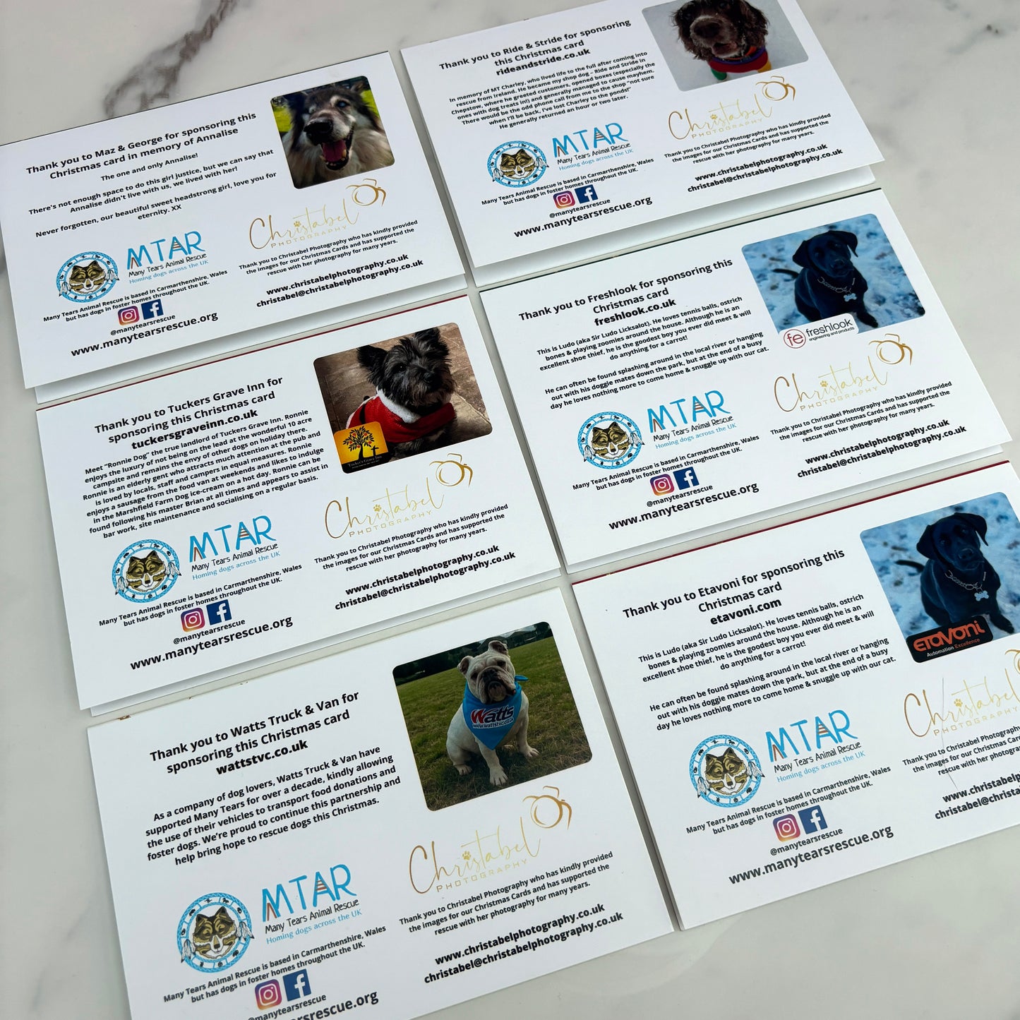 Many Tears Christmas Cards (Pack of 6)